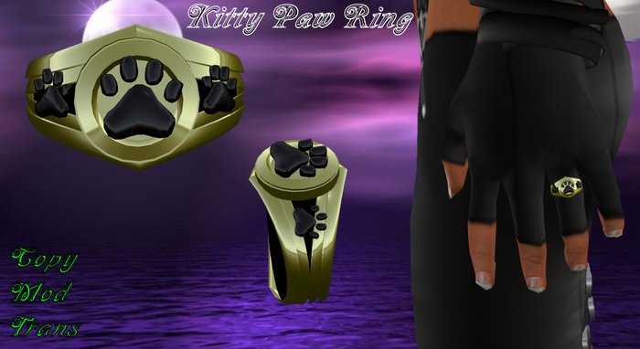 Kitty Paw Ring