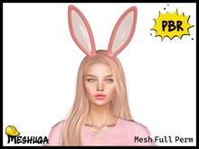 Meshuga PBR Easter Bunny Ears Headband 3 FULL PERM MESH