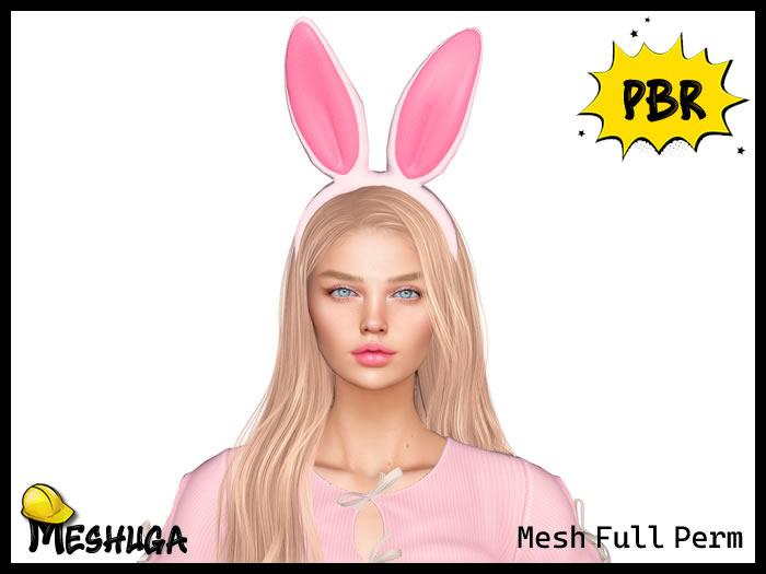 Meshuga PBR Easter Bunny Ears FULL PERM MESH