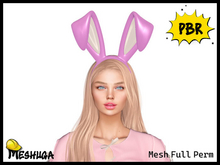 Meshuga PBR Easter Bunny Ears Headband 1 FULL PERM MESH 