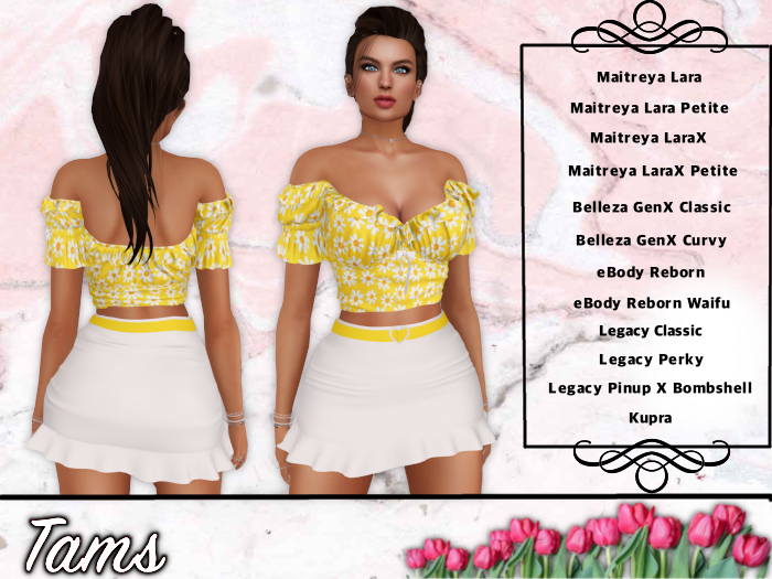 Tams - Top, Skirt, and CString - Tam