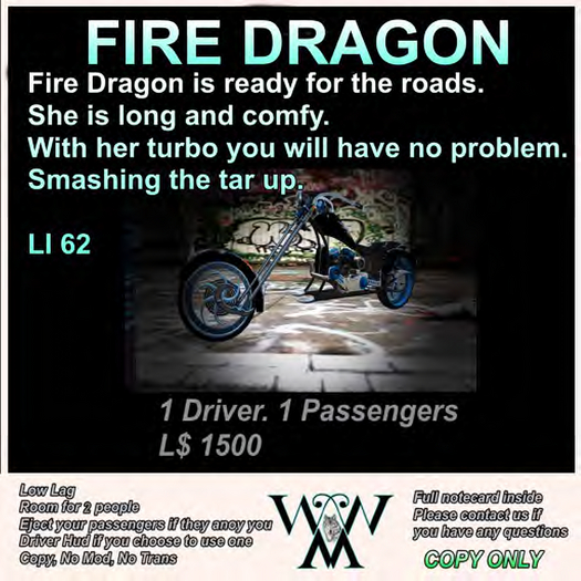 Fire Dragon Bike Boxed