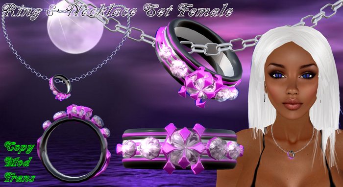 Ring & Necklace Set Female