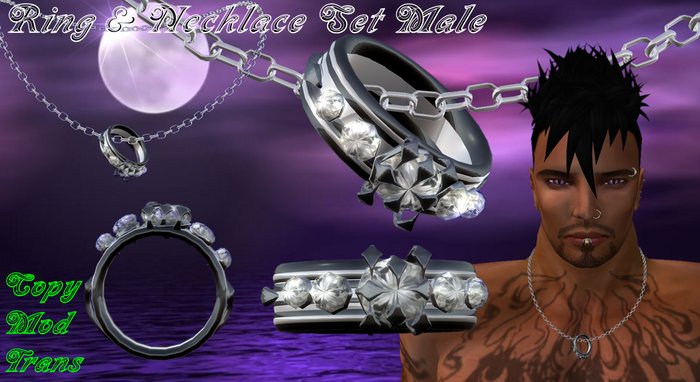 Ring & Necklace Set Male