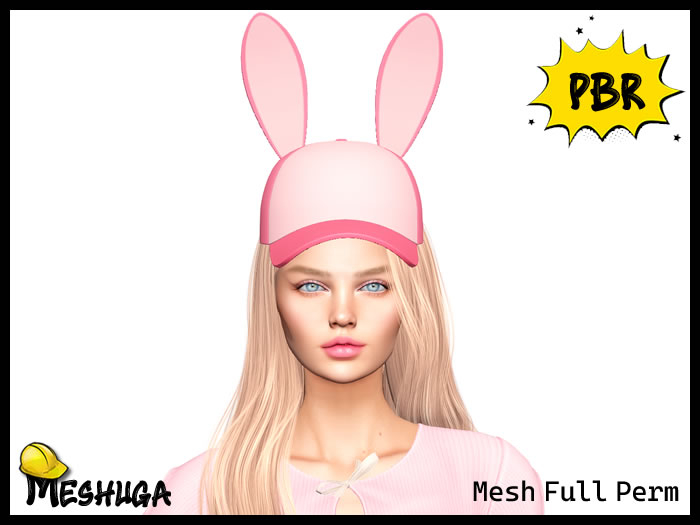 Meshuga PBR Easter Bunny Cap FULL PERM MESH 