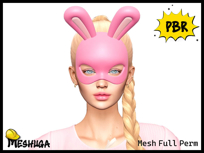 Meshuga PBR Easter Bunny Mask FULL PERM MESH