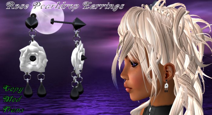Rose PearlDrop Earrings