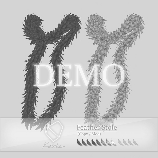 Kotolier . Feather Stole DEMO