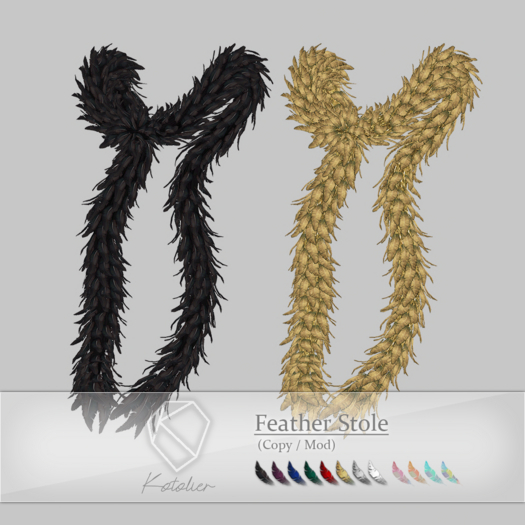 Kotolier . Feather Stole