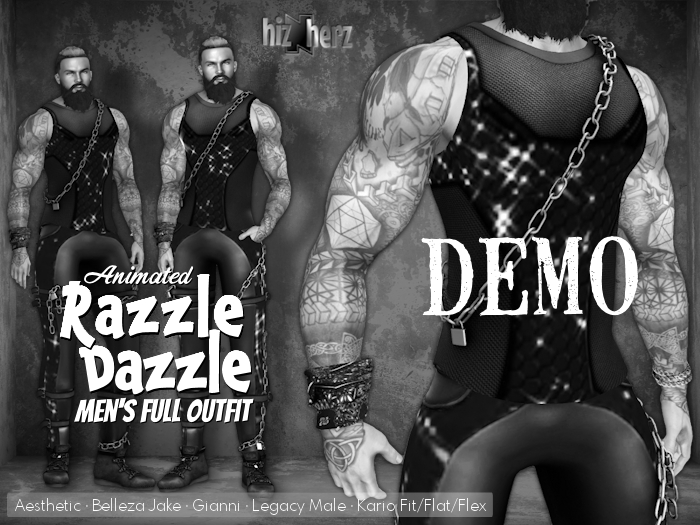 hizNherz Razzle Dazzle Men's DEMO (Animated)