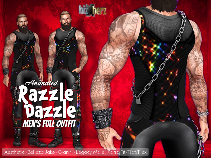 hizNherz Razzle Dazzle Men's Outfit (Animated)