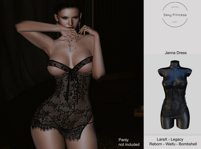 [Sexy Princess] Janna Dress Black 