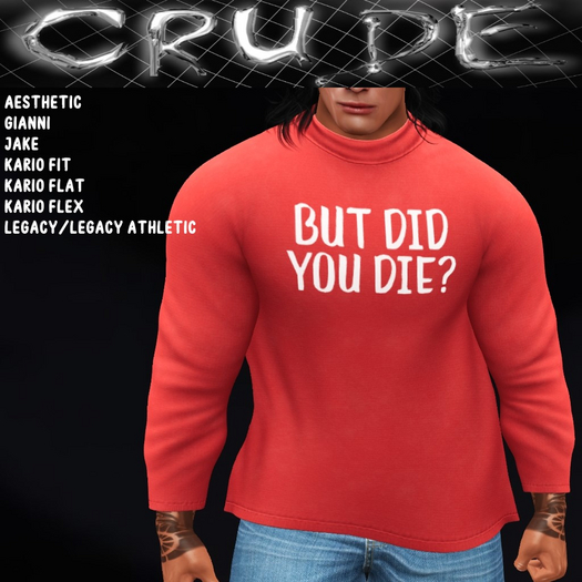 But did you die? Men's Turtle (MTN) <Wear Me>