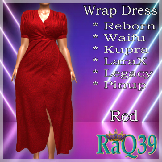 [R39] Wrap2 Dress-Red