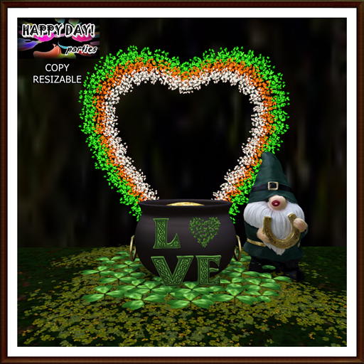 St Patrick - Resizable Gnome and Irish Love