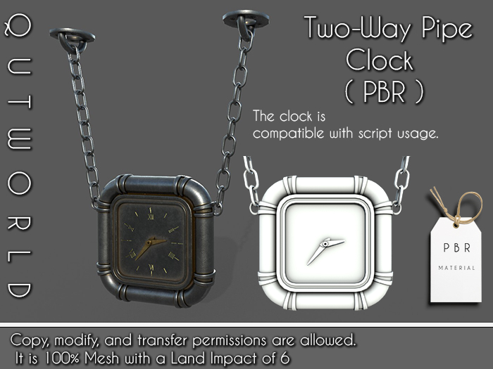 .::QUTWORLD Two-Way Pipe Clock_PBR::.FP