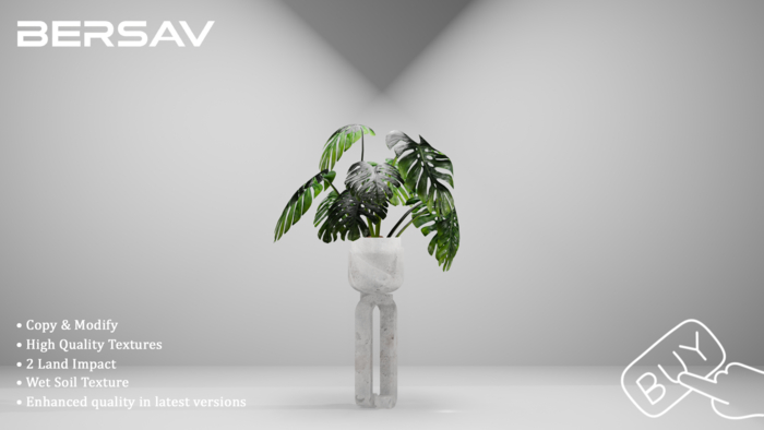 Bersav - Monstera Large White (Add)