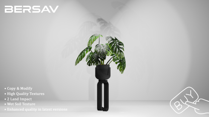 Bersav - Monstera Large Black (Add)