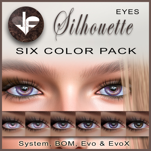 January ~ Eyes Silhouette Purple