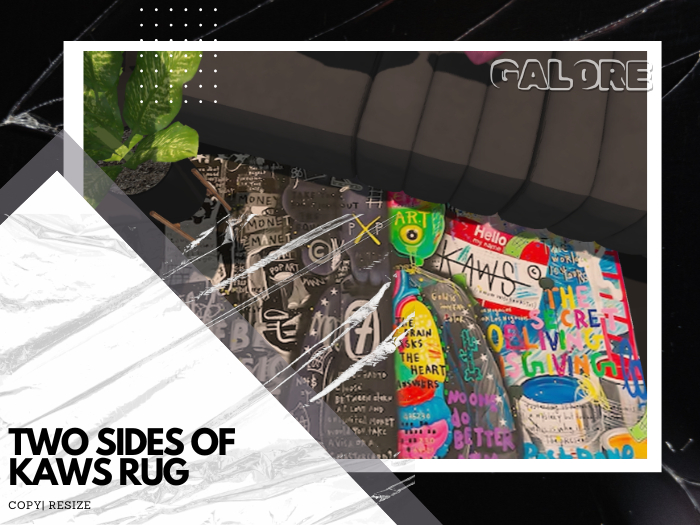 [G A L O R E] Two Sides of Kaws Rug