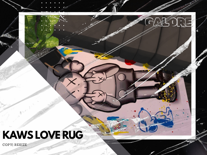[G A L O R E] KAWS LOVE RUG
