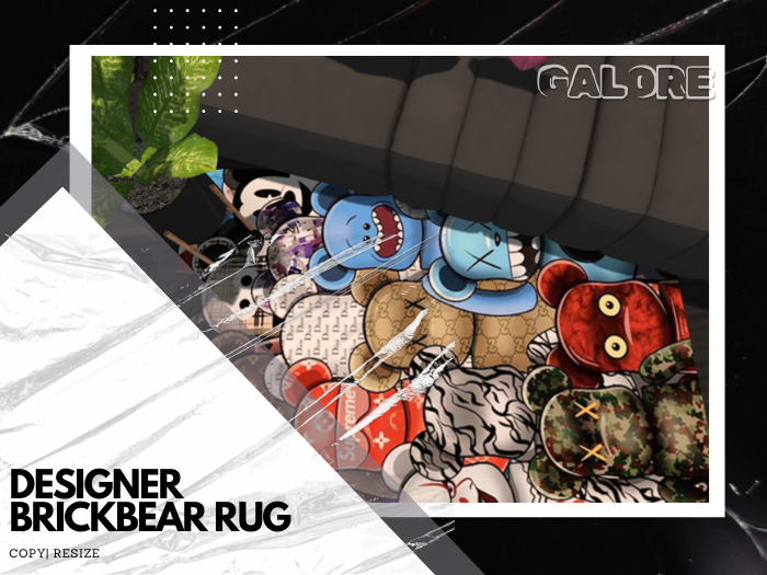 [G A L O R E] DESIGNER BRICKBEAR RUG