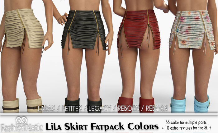 Skirt Lila Fatpack - LaraX, PetiteX, Legacy,  Reborn, - FashionNatic