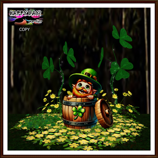 St Patrick - Leprechaun in a Barrel Decor