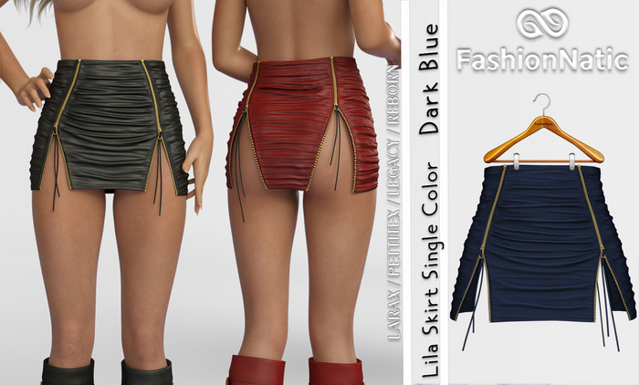 Skirt Lila Dark Blue - LaraX, PetiteX, Legacy,  Reborn, - FashionNatic