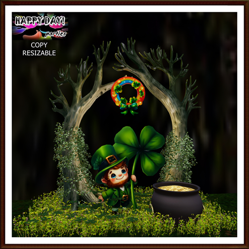St Patrick - Arch with Lucky Leprechaum