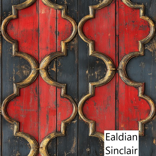 Arabesque Painted Paneling Seamless Texture