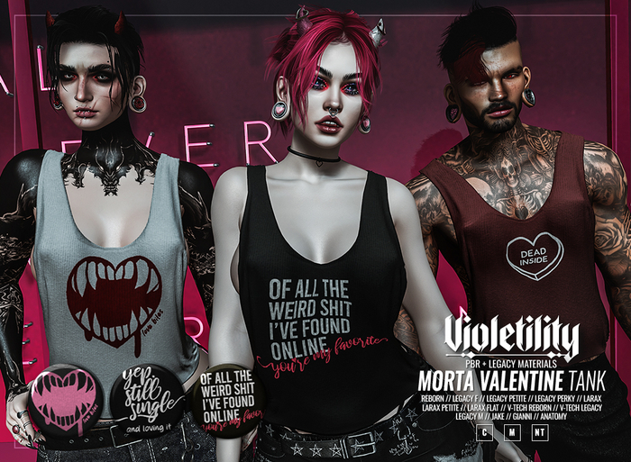 Violetility - Morta Valentine Tank [DARK]