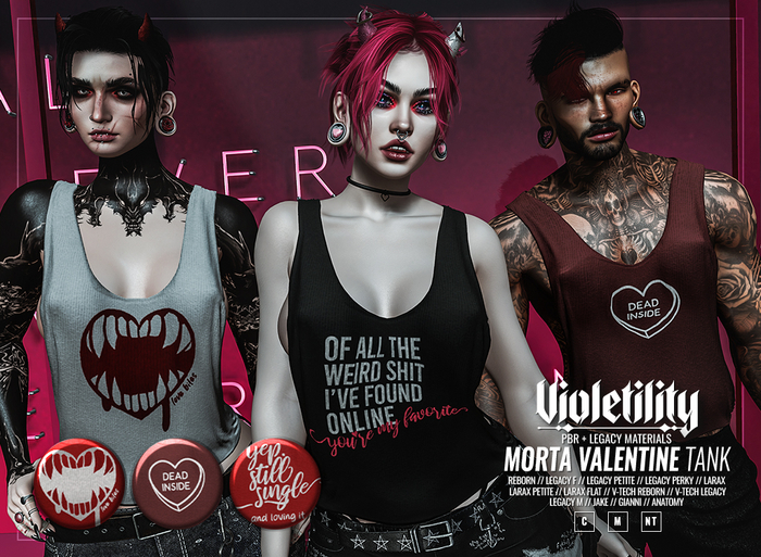 Violetility - Morta Valentine Tank [RED]