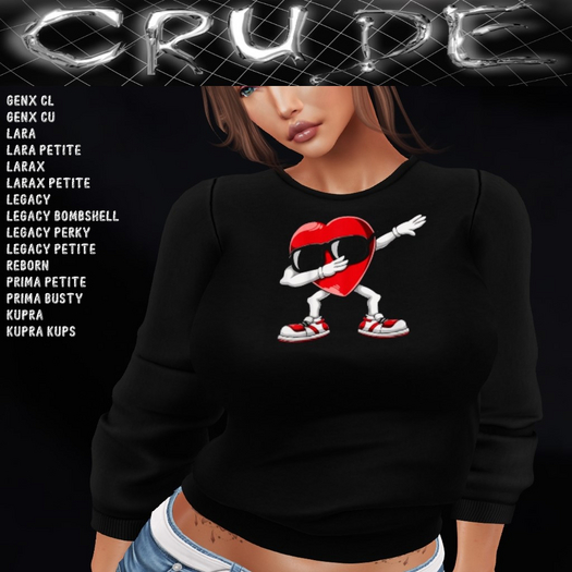 Cool Heart Women's Sweatshirt (WSL WV)  <Wear Me>