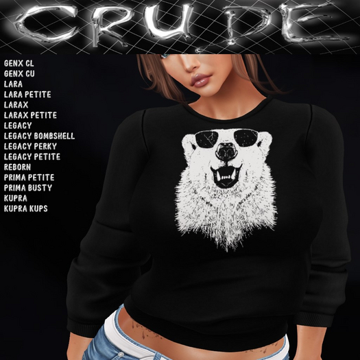 Cool Polar Bear Women's Sweatshirt (WSL)  <Wear Me>