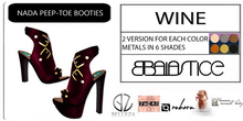 Baiastice_Nada Peep-Toe Booties-Wine