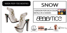 Baiastice_Nada Peep-Toe Booties-Snow