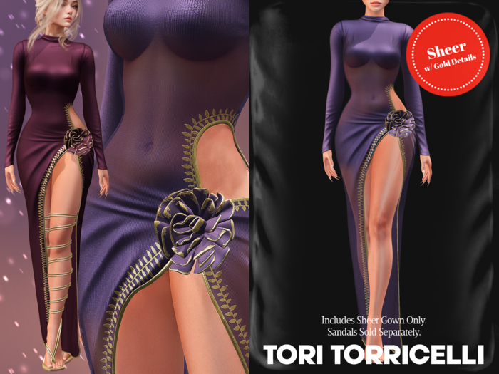 TORI TORRICELLI // Myra Gown // London Sheer