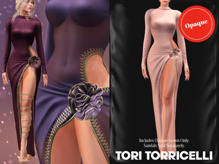 TORI TORRICELLI // Myra Gown // Powder