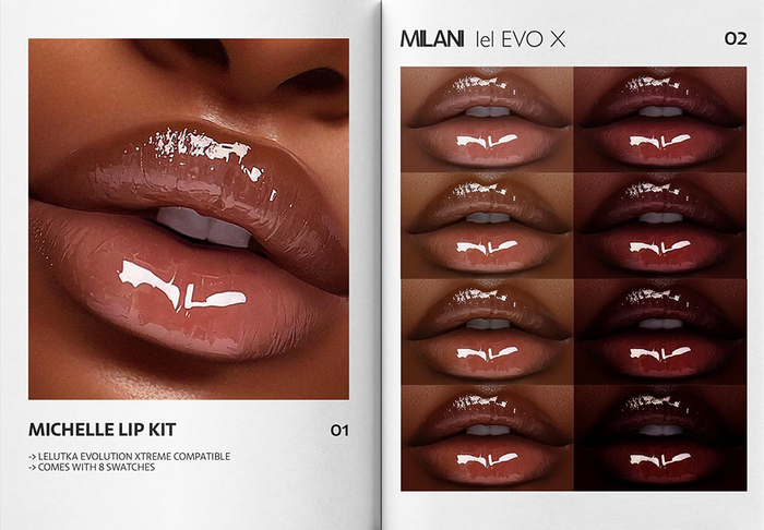 MILANI - "MICHELLE" LIP KIT / FATPACK