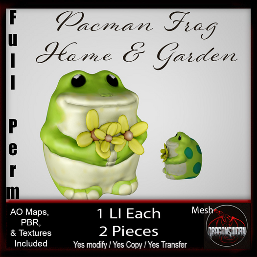 Full Perm Pacman Frog Home & Garden