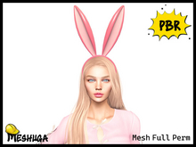 Meshuga PBR Kawaii Easter Rabbit Headband FULL PERM MESH 