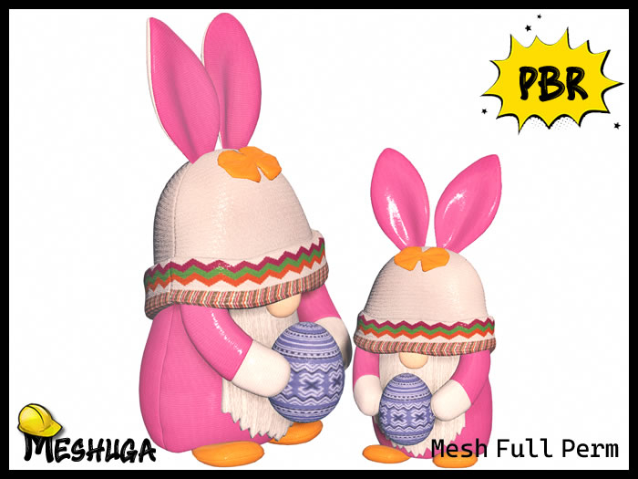Meshuga PBR Bunbun Easter Gnome Doll FULL PERM MESH
