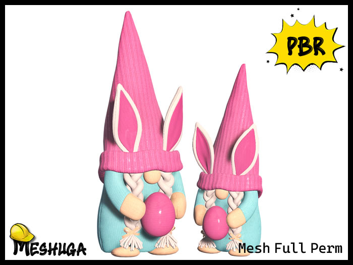 Meshuga PBR Coco Easter Gnome Doll FULL PERM MESH