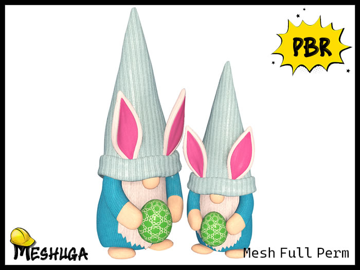 Meshuga PBR Toffee Easter Gnome Doll FULL PERM MESH