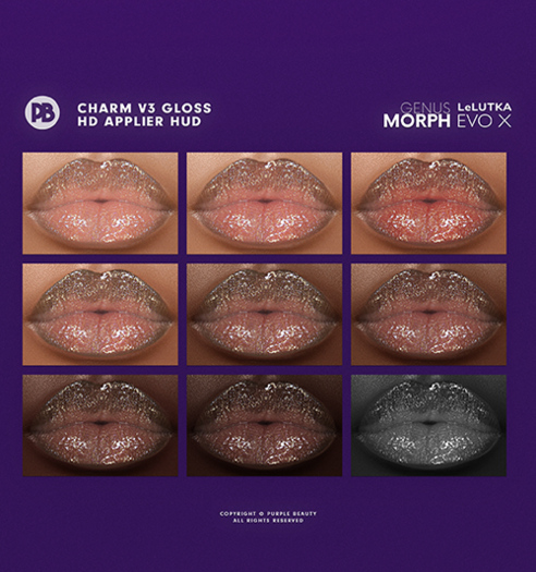 PURPLE - Charm Gloss V3 Collection (LeL EvoX).