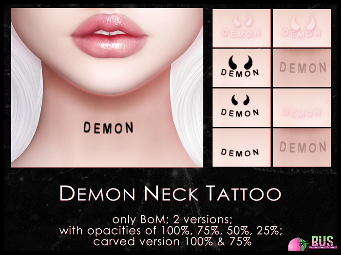 [bus] Demon Neck Tattoo {BoM}