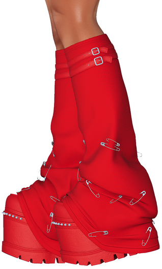Limited Addiction - Raven Boots - Red