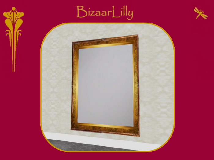 Framed Antique Gold Mirror