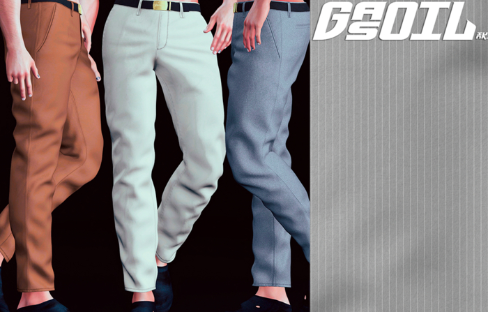 [GL - inc.] - Walton Trousers Gray Stripe